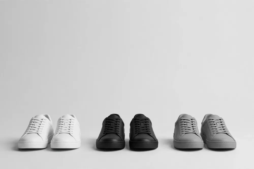 KH Runner Grey sneaker, front studio view